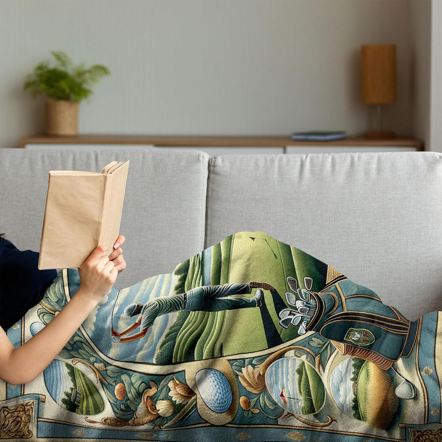imageAmbesonne Cooking Themed Throw Blanket Pattern with Bakery Food Kitchen Concept Recipe Ingredients Chef Print Flannel Fleece Accent Piece Soft Couch Cover for Adults 50 x 70 Cream and OrangeFern Green Blue and Mustard