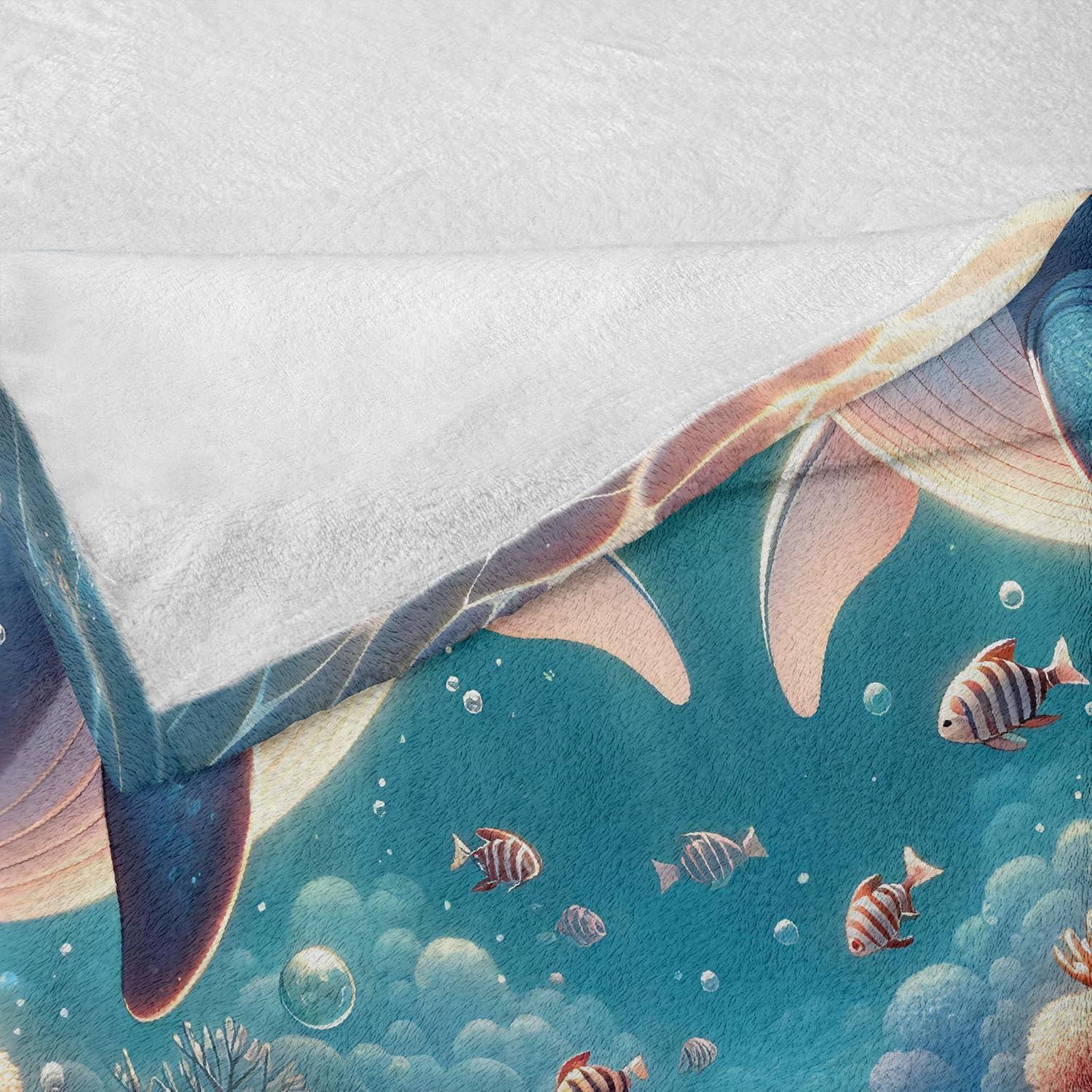 imageAmbesonne Cooking Themed Throw Blanket Pattern with Bakery Food Kitchen Concept Recipe Ingredients Chef Print Flannel Fleece Accent Piece Soft Couch Cover for Adults 50 x 70 Cream and OrangeSea Blue and Coral