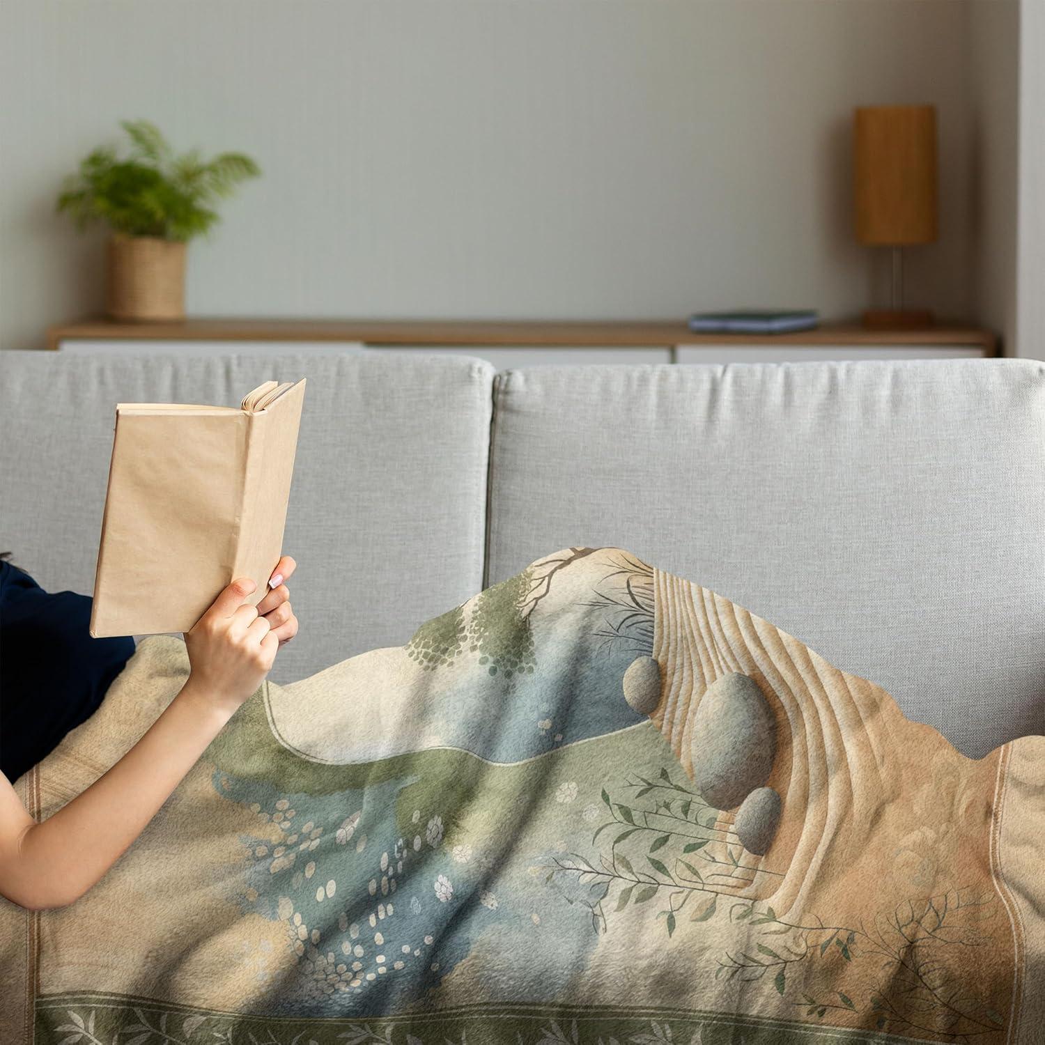 imageAmbesonne Cooking Themed Throw Blanket Pattern with Bakery Food Kitchen Concept Recipe Ingredients Chef Print Flannel Fleece Accent Piece Soft Couch Cover for Adults 50 x 70 Cream and OrangeCamel Reseda Green Blue