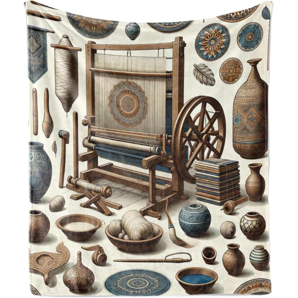 imageAmbesonne Cooking Themed Throw Blanket Pattern with Bakery Food Kitchen Concept Recipe Ingredients Chef Print Flannel Fleece Accent Piece Soft Couch Cover for Adults 50 x 70 Cream and OrangeUmber Dark Teal Ivory