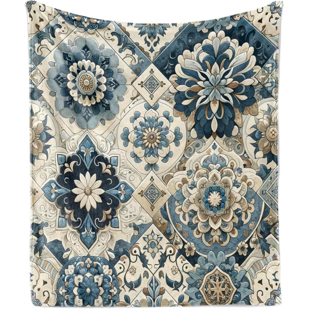 imageAmbesonne Cooking Themed Throw Blanket Pattern with Bakery Food Kitchen Concept Recipe Ingredients Chef Print Flannel Fleece Accent Piece Soft Couch Cover for Adults 50 x 70 Cream and OrangeOff White Cadet Blue