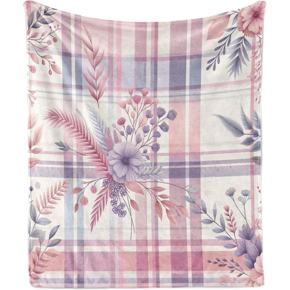 imageAmbesonne Cooking Themed Throw Blanket Pattern with Bakery Food Kitchen Concept Recipe Ingredients Chef Print Flannel Fleece Accent Piece Soft Couch Cover for Adults 50 x 70 Cream and OrangeLilac and Pale Pink