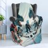 Ambesonne Cooking Themed Throw Blanket, Pattern with Bakery Food Kitchen Concept Recipe Ingredients Chef Print, Flannel Fleece Accent Piece Soft Couch Cover for Adults, 50″ x 70″, Cream and Orange(Petrol Blue Pale Ruby)
