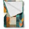 Ambesonne Cooking Themed Throw Blanket, Pattern with Bakery Food Kitchen Concept Recipe Ingredients Chef Print, Flannel Fleece Accent Piece Soft Couch Cover for Adults, 50″ x 70″, Cream and Orange(Teal Orange Multicolor)