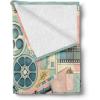 Ambesonne Cooking Themed Throw Blanket, Pattern with Bakery Food Kitchen Concept Recipe Ingredients Chef Print, Flannel Fleece Accent Piece Soft Couch Cover for Adults, 50″ x 70″, Cream and Orange(Almond Green Blush Peach)