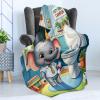 Ambesonne Cooking Themed Throw Blanket, Pattern with Bakery Food Kitchen Concept Recipe Ingredients Chef Print, Flannel Fleece Accent Piece Soft Couch Cover for Adults, 50″ x 70″, Cream and Orange(Purpleblue Multicolor)