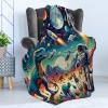 Ambesonne Cooking Themed Throw Blanket, Pattern with Bakery Food Kitchen Concept Recipe Ingredients Chef Print, Flannel Fleece Accent Piece Soft Couch Cover for Adults, 50″ x 70″, Cream and Orange(Multicolor Teal Red)