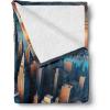 Ambesonne Cooking Themed Throw Blanket, Pattern with Bakery Food Kitchen Concept Recipe Ingredients Chef Print, Flannel Fleece Accent Piece Soft Couch Cover for Adults, 50″ x 70″, Cream and Orange(Blue and Pale Cinnamon)