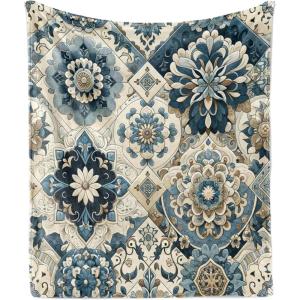 Ambesonne Cooking Themed Throw Blanket, Pattern with Bakery Food Kitchen Concept Recipe Ingredients Chef Print, Flannel Fleece Accent Piece Soft Couch Cover for Adults, 50″ x 70″, Cream and Orange(Off White Cadet Blue)