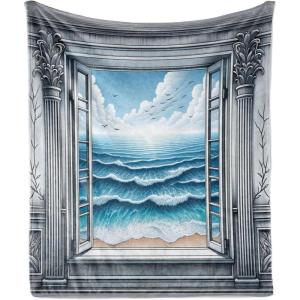 Ambesonne Cooking Themed Throw Blanket, Pattern with Bakery Food Kitchen Concept Recipe Ingredients Chef Print, Flannel Fleece Accent Piece Soft Couch Cover for Adults, 50″ x 70″, Cream and Orange(Sea Blue Coconut and Camel)