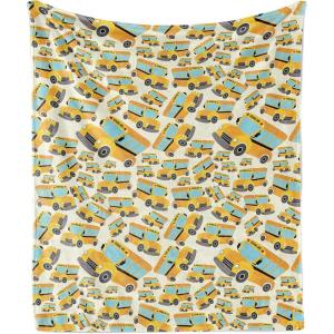Ambesonne Dog Person Gift Set: 50″ x 60″ Throw Blanket & 11 oz Ceramic Mug – Perfect for Dog Lovers, Men & Women – Birthday, Christmas, Valentine’s Day & Mother’s Day(Mustard Aqua)