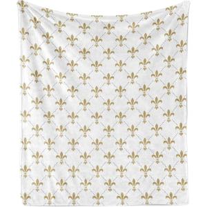 Ambesonne Dog Person Gift Set: 50″ x 60″ Throw Blanket & 11 oz Ceramic Mug – Perfect for Dog Lovers, Men & Women – Birthday, Christmas, Valentine’s Day & Mother’s Day(White Camel)