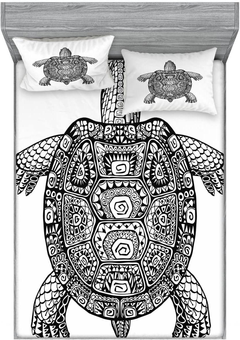 imageAmbesonne Mermaid Fitted Sheet amp Pillow Sham Set Cartoon Woman in Sea Sirens of Greek Myth Female Human Tail of Fish Image Decorative Printed 2 Piece Bedding Decor Set Twin Pink NavyBlack Charcoal White