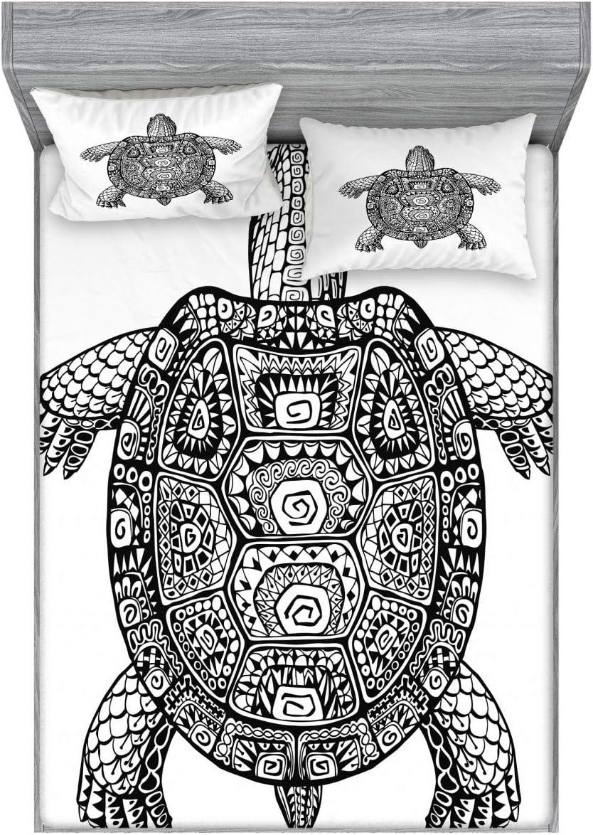 imageAmbesonne Mermaid Fitted Sheet amp Pillow Sham Set Cartoon Woman in Sea Sirens of Greek Myth Female Human Tail of Fish Image Decorative Printed 2 Piece Bedding Decor Set Twin Pink NavyBlack Charcoal White