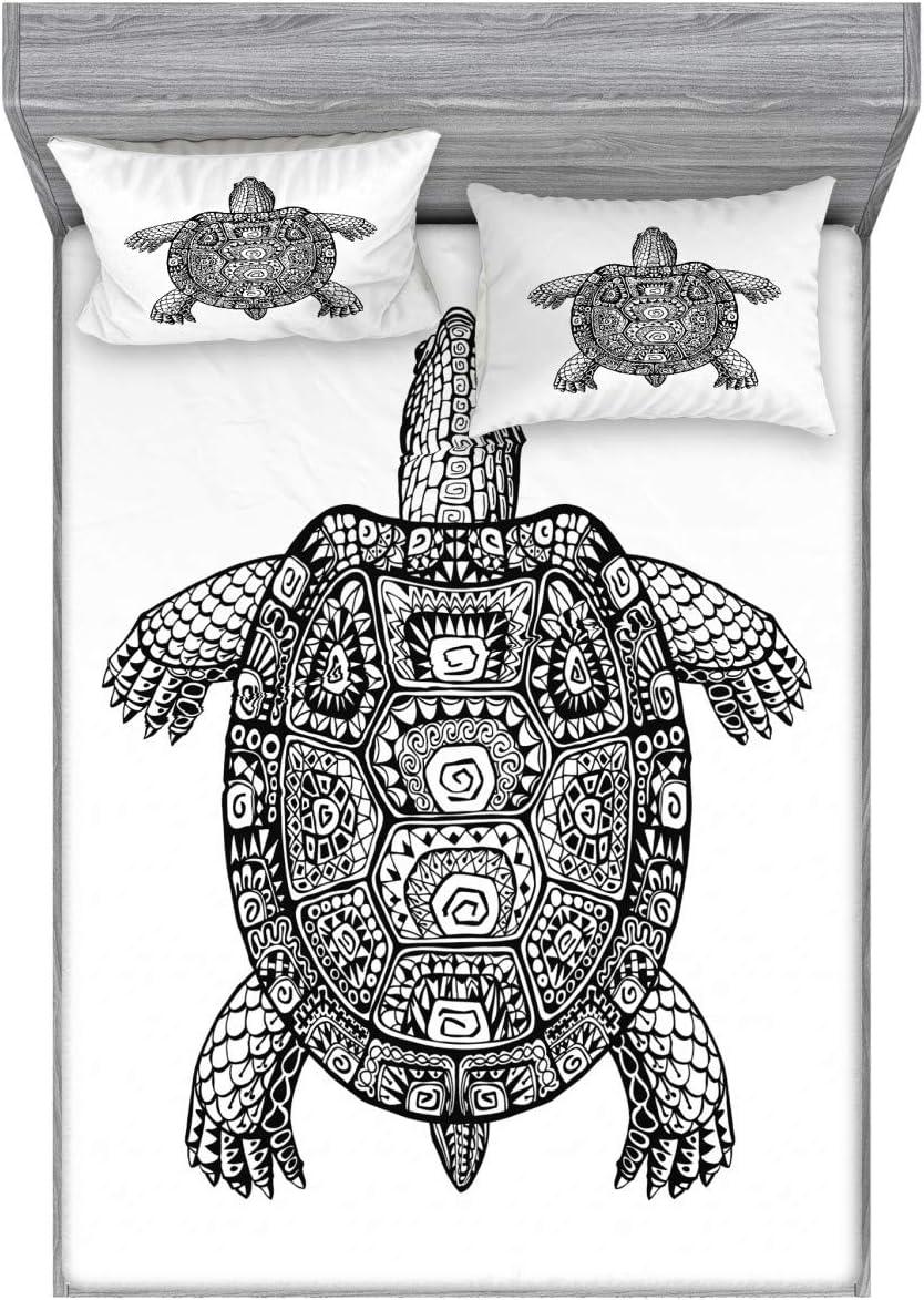 imageAmbesonne Mermaid Fitted Sheet amp Pillow Sham Set Cartoon Woman in Sea Sirens of Greek Myth Female Human Tail of Fish Image Decorative Printed 2 Piece Bedding Decor Set Twin Pink NavyBlack Charcoal White
