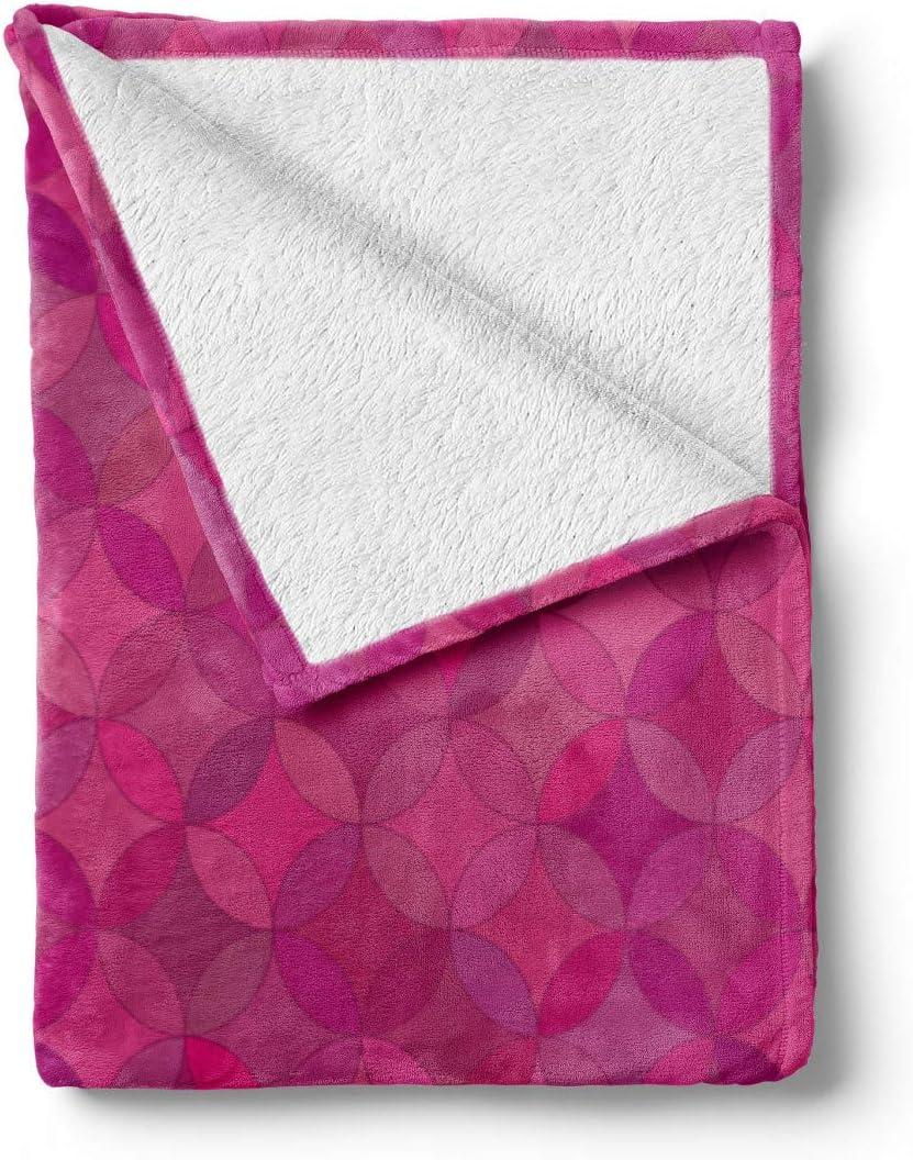 imageAmbesonne Circus Throw Blanket Vintage Circus Characters Acrobat Bearded Lady Gymnast Strong Man Harlequin Mime Flannel Fleece Accent Piece Soft Couch Cover for Adults 70 x 90 Pink TanDark Magenta Magenta