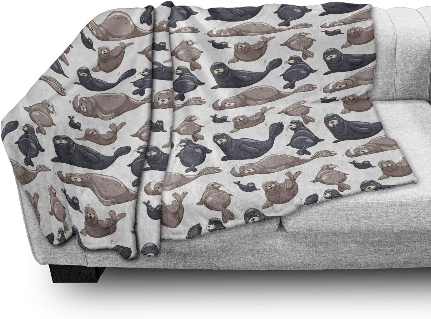 imageAmbesonne Circus Throw Blanket Vintage Circus Characters Acrobat Bearded Lady Gymnast Strong Man Harlequin Mime Flannel Fleece Accent Piece Soft Couch Cover for Adults 70 x 90 Pink TanBlue