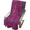 Ambesonne Circus Throw Blanket, Vintage Circus Characters Acrobat Bearded Lady Gymnast Strong Man Harlequin Mime, Flannel Fleece Accent Piece Soft Couch Cover for Adults, 70″ x 90″, Pink Tan(Dark Magenta Magenta)