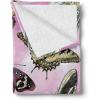 Ambesonne Circus Throw Blanket, Vintage Circus Characters Acrobat Bearded Lady Gymnast Strong Man Harlequin Mime, Flannel Fleece Accent Piece Soft Couch Cover for Adults, 70″ x 90″, Pink Tan(Pastel Purple Multicolor)
