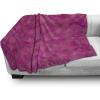 Ambesonne Circus Throw Blanket, Vintage Circus Characters Acrobat Bearded Lady Gymnast Strong Man Harlequin Mime, Flannel Fleece Accent Piece Soft Couch Cover for Adults, 70″ x 90″, Pink Tan(Dark Magenta Magenta)