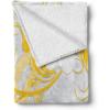 Ambesonne Circus Throw Blanket, Vintage Circus Characters Acrobat Bearded Lady Gymnast Strong Man Harlequin Mime, Flannel Fleece Accent Piece Soft Couch Cover for Adults, 70″ x 90″, Pink Tan(Grey Yellow)