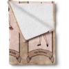 Ambesonne Circus Throw Blanket, Vintage Circus Characters Acrobat Bearded Lady Gymnast Strong Man Harlequin Mime, Flannel Fleece Accent Piece Soft Couch Cover for Adults, 70″ x 90″, Pink Tan(Pink Tan)