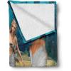 Ambesonne Circus Throw Blanket, Vintage Circus Characters Acrobat Bearded Lady Gymnast Strong Man Harlequin Mime, Flannel Fleece Accent Piece Soft Couch Cover for Adults, 70″ x 90″, Pink Tan(Pastel Green)