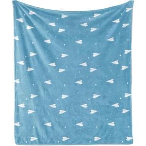 Ambesonne Circus Throw Blanket, Vintage Circus Characters Acrobat Bearded Lady Gymnast Strong Man Harlequin Mime, Flannel Fleece Accent Piece Soft Couch Cover for Adults, 70″ x 90″, Pink Tan(White Blue)