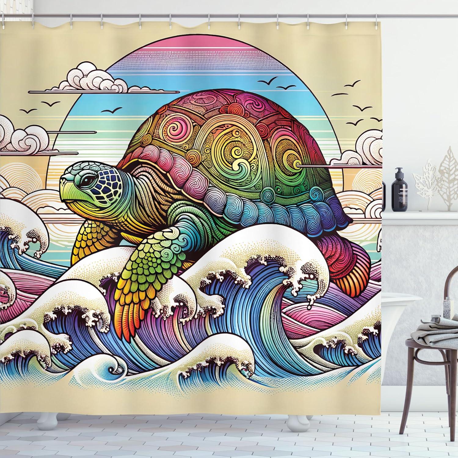 imageAmbesonne Navy Blue Shower Curtain Modern Eucalyptus Leaves with Romantic Winter Vibe in Cold Color Palette Cloth Fabric Bathroom Decor Set with Hooks 69 W x 75 L Blue Grey and WhiteGrey Yellow and Multicolor