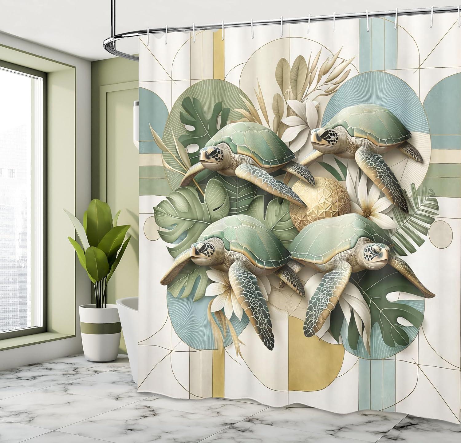 imageAmbesonne Navy Blue Shower Curtain Modern Eucalyptus Leaves with Romantic Winter Vibe in Cold Color Palette Cloth Fabric Bathroom Decor Set with Hooks 69 W x 75 L Blue Grey and WhiteBlue Green and Mustard