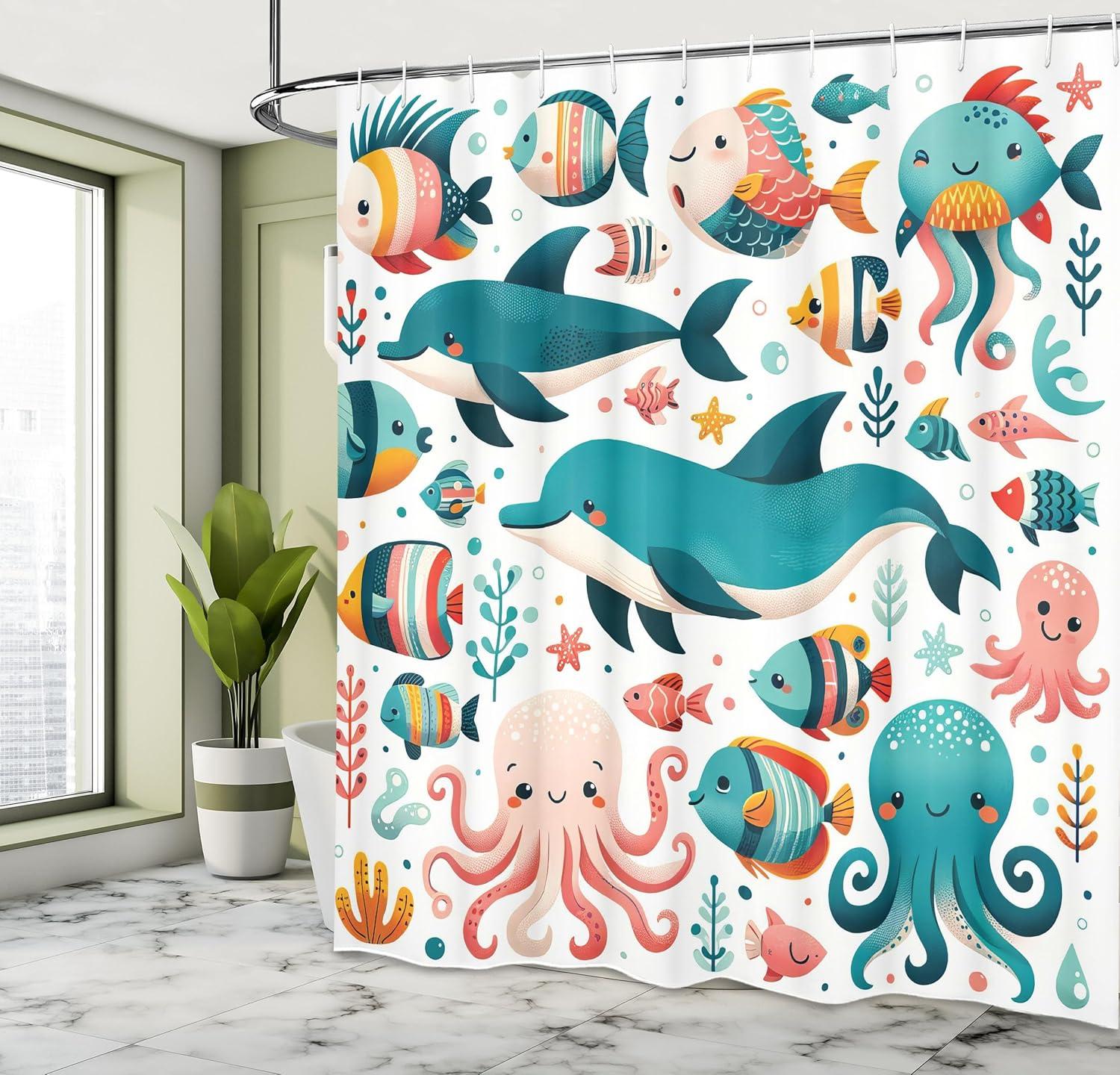 imageAmbesonne Navy Blue Shower Curtain Modern Eucalyptus Leaves with Romantic Winter Vibe in Cold Color Palette Cloth Fabric Bathroom Decor Set with Hooks 69 W x 75 L Blue Grey and WhiteTeal White Blush