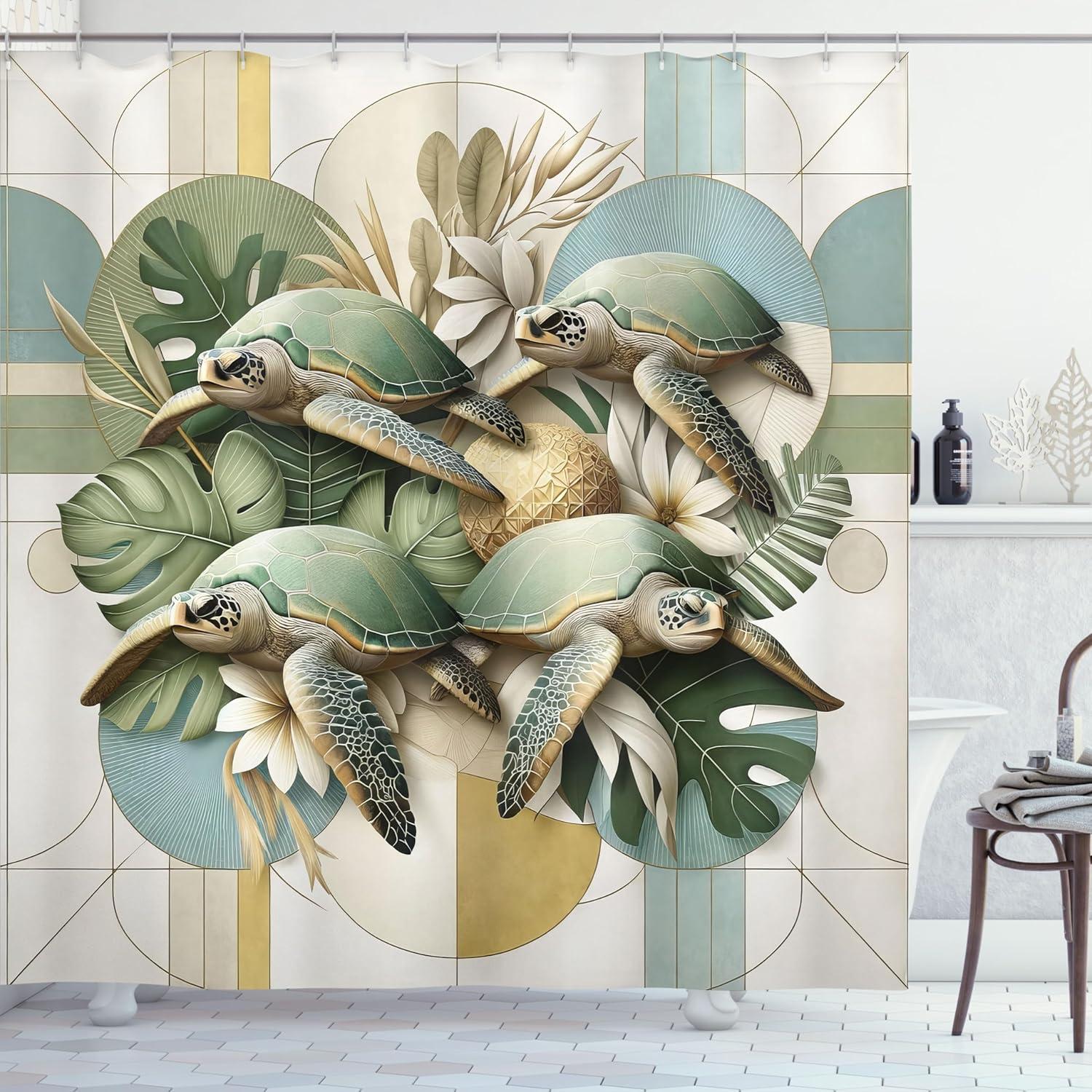 imageAmbesonne Navy Blue Shower Curtain Modern Eucalyptus Leaves with Romantic Winter Vibe in Cold Color Palette Cloth Fabric Bathroom Decor Set with Hooks 69 W x 75 L Blue Grey and WhiteBlue Green and Mustard