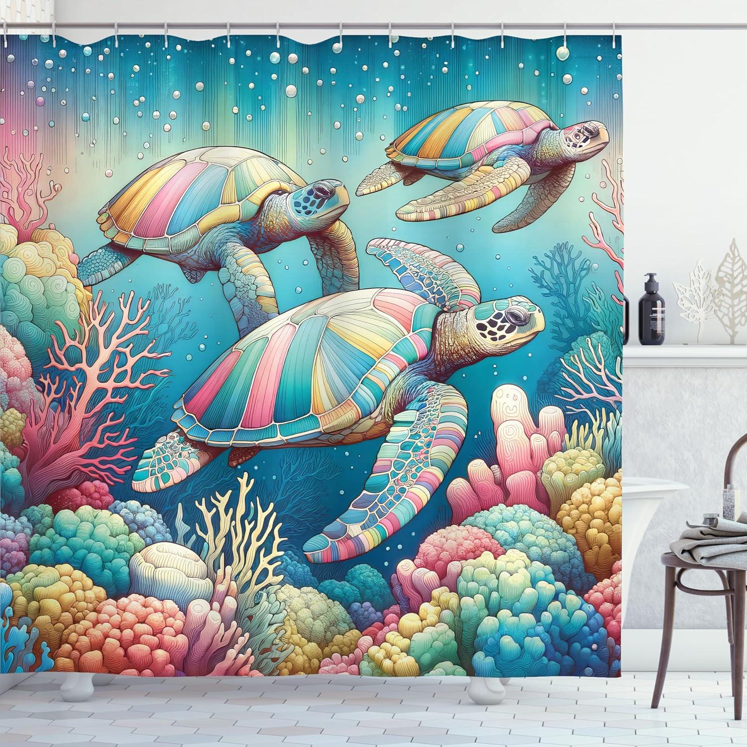 imageAmbesonne Navy Blue Shower Curtain Modern Eucalyptus Leaves with Romantic Winter Vibe in Cold Color Palette Cloth Fabric Bathroom Decor Set with Hooks 69 W x 75 L Blue Grey and WhiteBlue Pink and Teal
