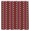 Ambesonne Abstract Shower Curtain, Romantic Heart Shapes Vibrant Love Valentines Day Girls Graphic Illustration, Cloth Fabric Bathroom Decor Set with Hooks, 69″ W x 70″ L, Brown Fuchsia