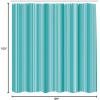 Ambesonne Chocolate Shower Curtain, Abstract Flowers with Dotted Lines Vintage Inspirations in Romantic Composition, Fabric Bathroom Decor Set with Hooks, 105″ Extra Wide, Beige Brown(White Seafoam Pale Blue and Turquoise)