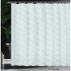 Ambesonne Chocolate Shower Curtain, Abstract Flowers with Dotted Lines Vintage Inspirations in Romantic Composition, Fabric Bathroom Decor Set with Hooks, 105″ Extra Wide, Beige Brown(Seafoam White)