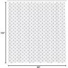 Ambesonne Chocolate Shower Curtain, Abstract Flowers with Dotted Lines Vintage Inspirations in Romantic Composition, Fabric Bathroom Decor Set with Hooks, 105″ Extra Wide, Beige Brown(Charcoal Grey Beige)