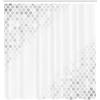Ambesonne Chocolate Shower Curtain, Abstract Flowers with Dotted Lines Vintage Inspirations in Romantic Composition, Fabric Bathroom Decor Set with Hooks, 105″ Extra Wide, Beige Brown(Silver White)