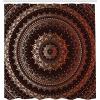 Ambesonne Chocolate Shower Curtain, Abstract Flowers with Dotted Lines Vintage Inspirations in Romantic Composition, Fabric Bathroom Decor Set with Hooks, 105″ Extra Wide, Beige Brown(Chestnut Brown)