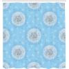 Ambesonne Floral Shower Curtain, Dandelion Petals Flying Fluffy Soft Flora in Pastel Tones Spring Romantic Design, Cloth Fabric Bathroom Decor Set with Hooks, 69″ W x 75″ L, Sky White