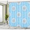 Ambesonne Floral Shower Curtain, Dandelion Petals Flying Fluffy Soft Flora in Pastel Tones Spring Romantic Design, Cloth Fabric Bathroom Decor Set with Hooks, 69″ W x 75″ L, Sky White