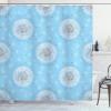 Ambesonne Floral Shower Curtain, Dandelion Petals Flying Fluffy Soft Flora in Pastel Tones Spring Romantic Design, Cloth Fabric Bathroom Decor Set with Hooks, 69″ W x 75″ L, Sky White