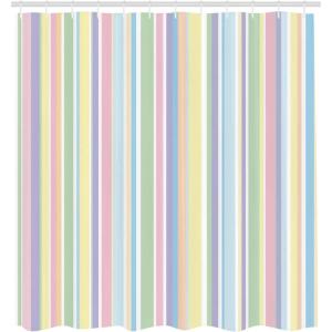 Ambesonne Chocolate Shower Curtain, Abstract Flowers with Dotted Lines Vintage Inspirations in Romantic Composition, Fabric Bathroom Decor Set with Hooks, 105″ Extra Wide, Beige Brown(Multi Color)