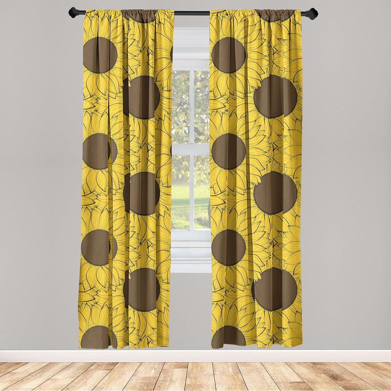 imageAmbesonne Boho Moth Curtains Mystic Feel Wild Nature Wingy Animals with Trippy Colors Print Neutral Window Treatments 2 Panel Set for Living Room Bedroom Pair of 28 x 84 Plum Purple Sea BlueMustard and Dark Cocoa