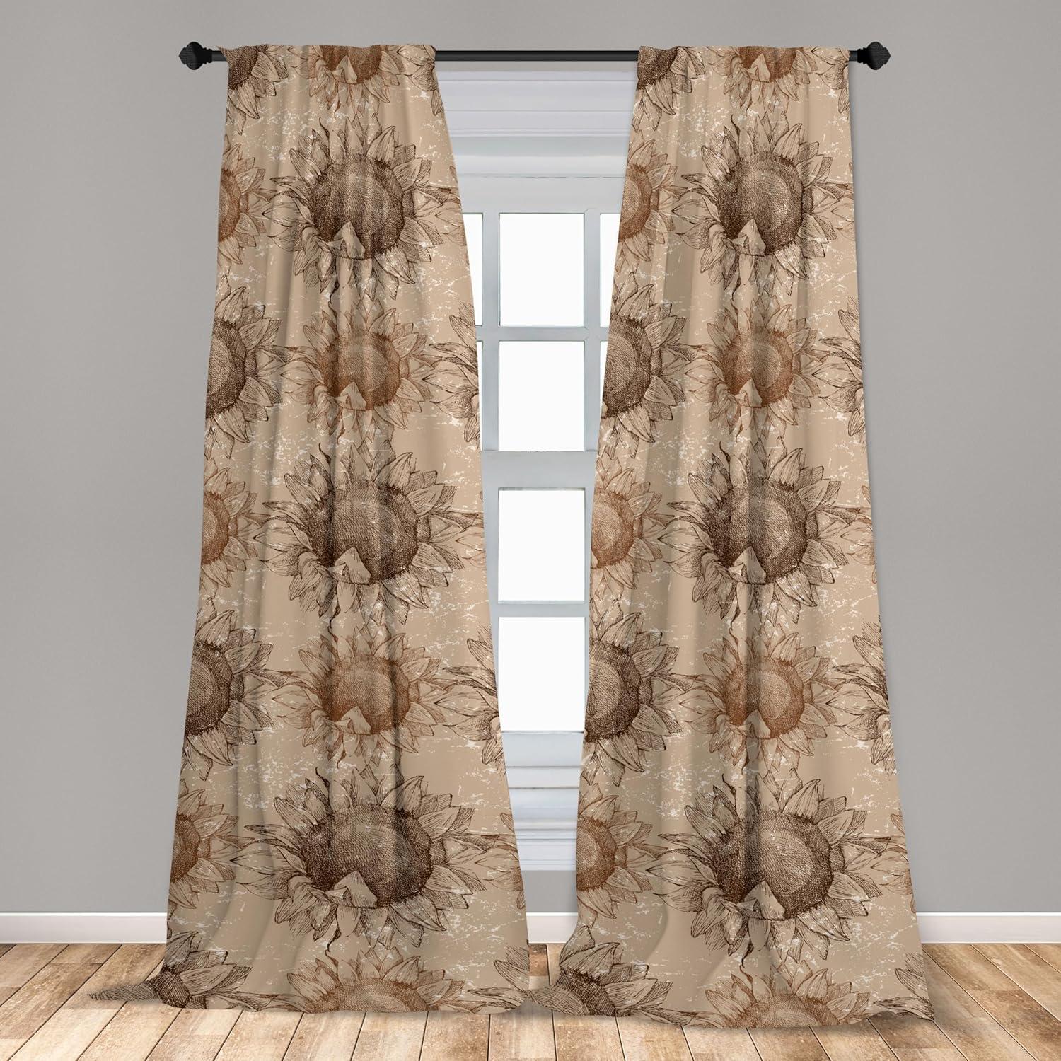 imageAmbesonne Boho Moth Curtains Mystic Feel Wild Nature Wingy Animals with Trippy Colors Print Neutral Window Treatments 2 Panel Set for Living Room Bedroom Pair of 28 x 84 Plum Purple Sea BlueDark Cocoa Beige and Tan