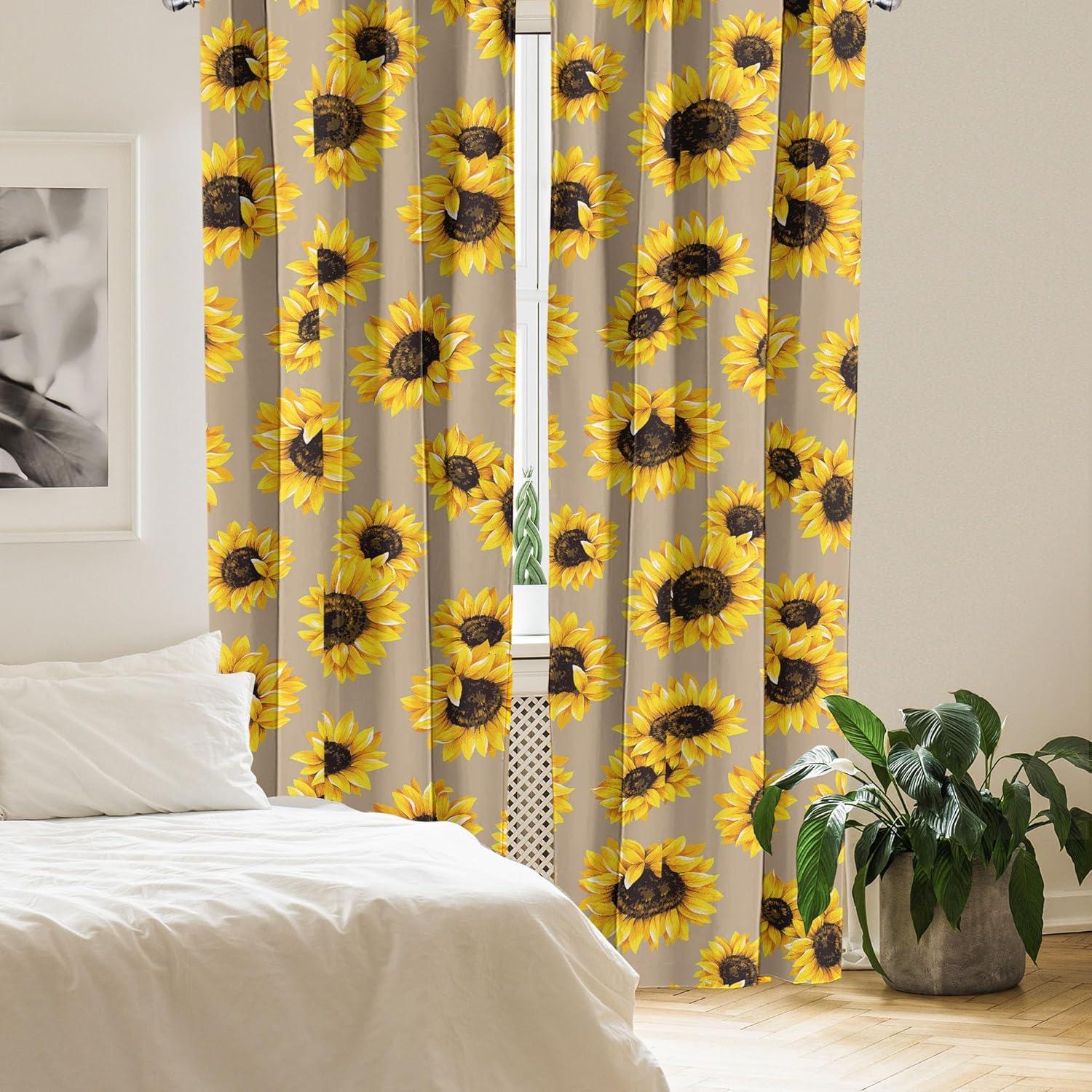imageAmbesonne Boho Moth Curtains Mystic Feel Wild Nature Wingy Animals with Trippy Colors Print Neutral Window Treatments 2 Panel Set for Living Room Bedroom Pair of 28 x 84 Plum Purple Sea BlueEarth Yellow and Seal Brown