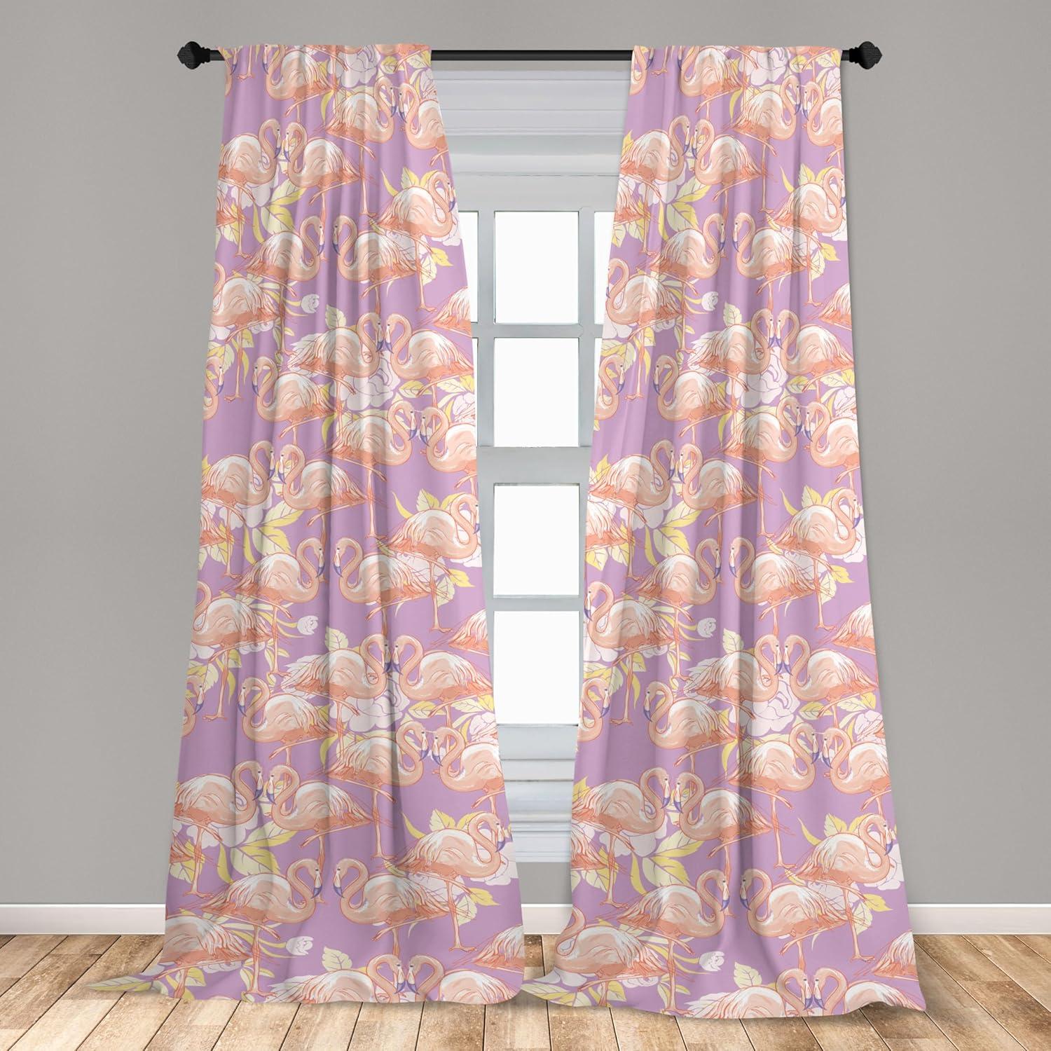 imageAmbesonne Floral Curtains Fashion Design Garden Artwork of Repetitive Red Peony Flowers Neutral Window Treatments 2 Panel Set for Living Room Bedroom Pair of 28 x 84 Dark Coral Pale CaramelBlush Lilac Pale Yellow