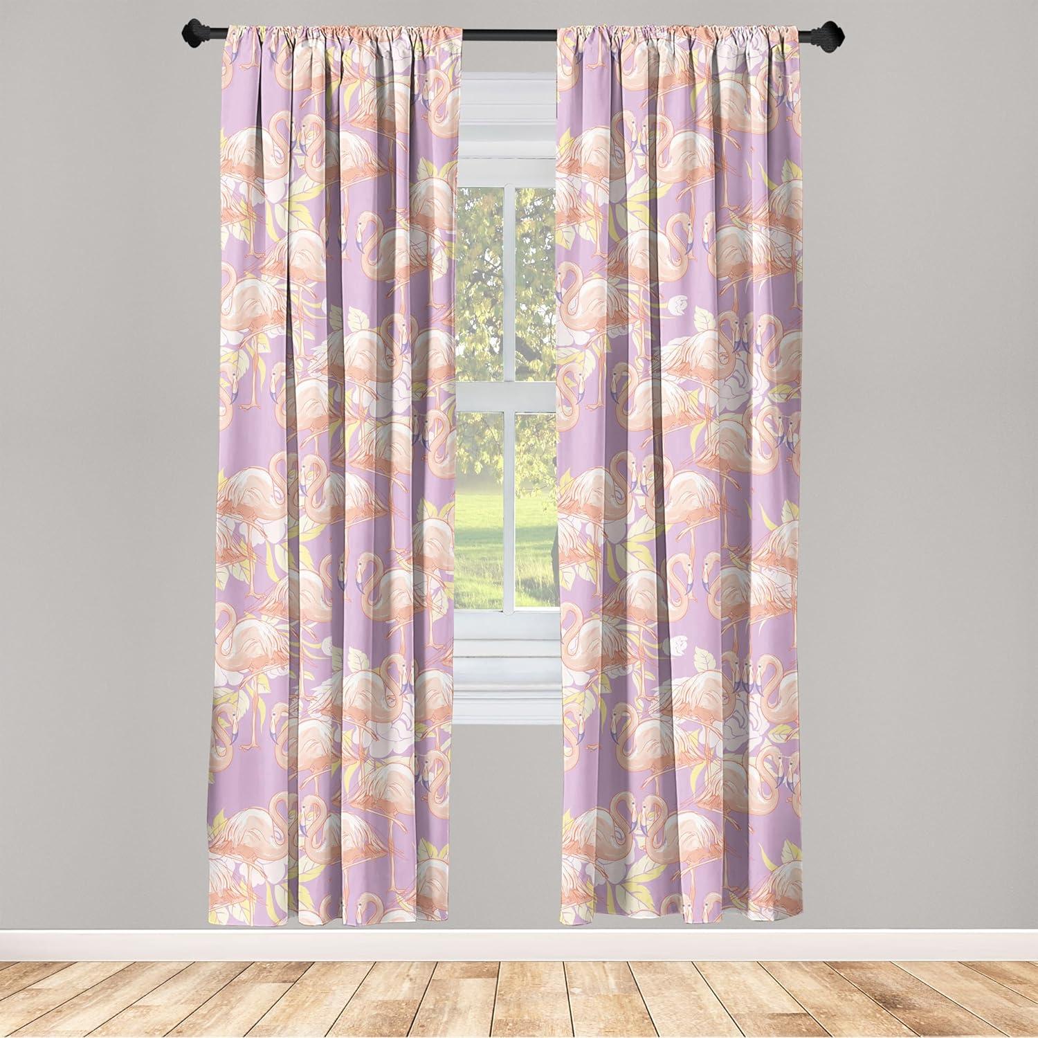 imageAmbesonne Floral Curtains Fashion Design Garden Artwork of Repetitive Red Peony Flowers Neutral Window Treatments 2 Panel Set for Living Room Bedroom Pair of 28 x 84 Dark Coral Pale CaramelBlush Lilac Pale Yellow