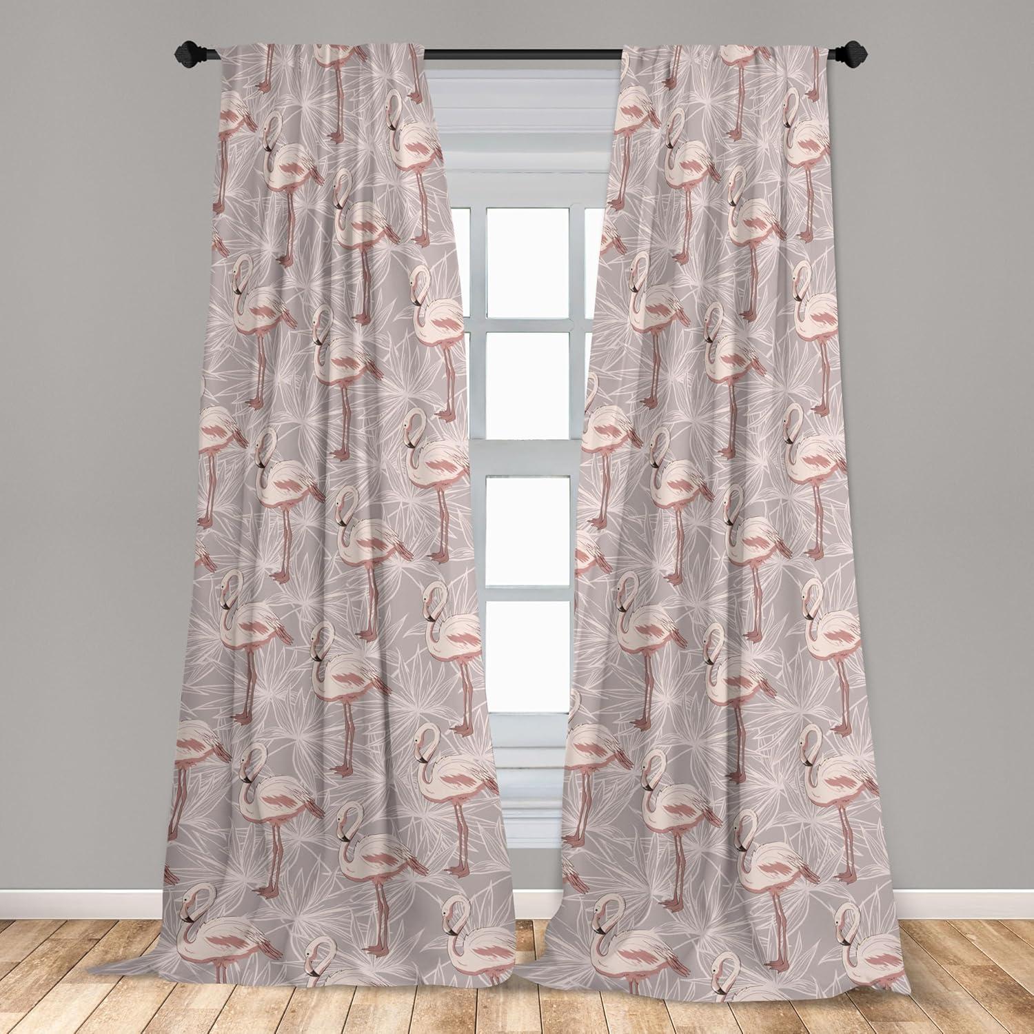 imageAmbesonne Floral Curtains Fashion Design Garden Artwork of Repetitive Red Peony Flowers Neutral Window Treatments 2 Panel Set for Living Room Bedroom Pair of 28 x 84 Dark Coral Pale CaramelBlush Dust Warm Taupe