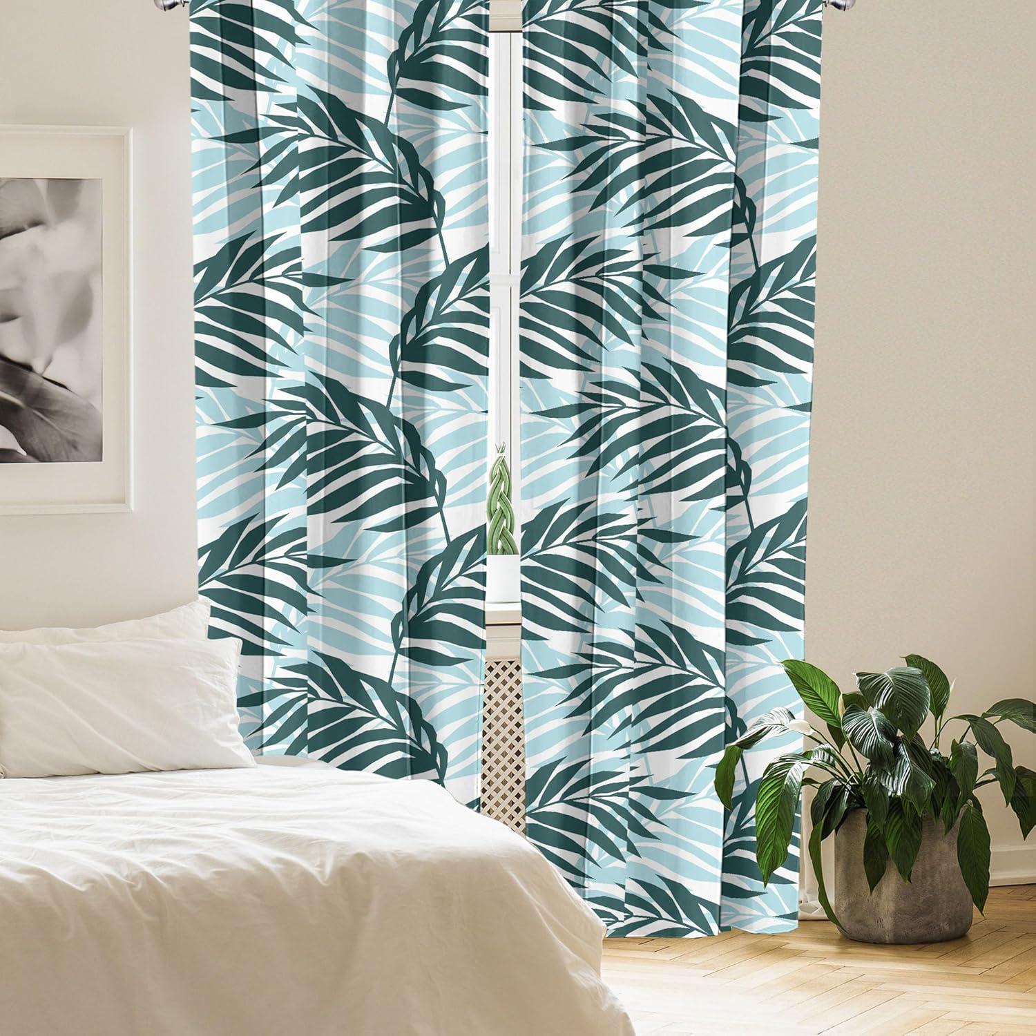 imageAmbesonne Floral Curtains Neutral Colors Delicate Blooming Flowers Pattern Dreamy Blush Tone Art Window Treatments 2 Panel Set for Living Room Bedroom Pair of 28 x 63 Hot Pink Charcoal GreyPetrol Blue Teal and White